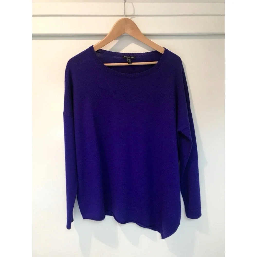 SALE !! EILEEN‎ FISHER Purple Sweater